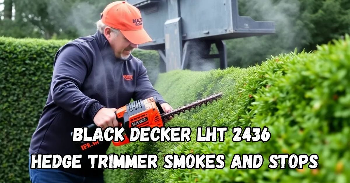 Read more about the article Why Your Black Decker LHT 2436 Hedge Trimmer Smokes and Stops: Common Issues Explained